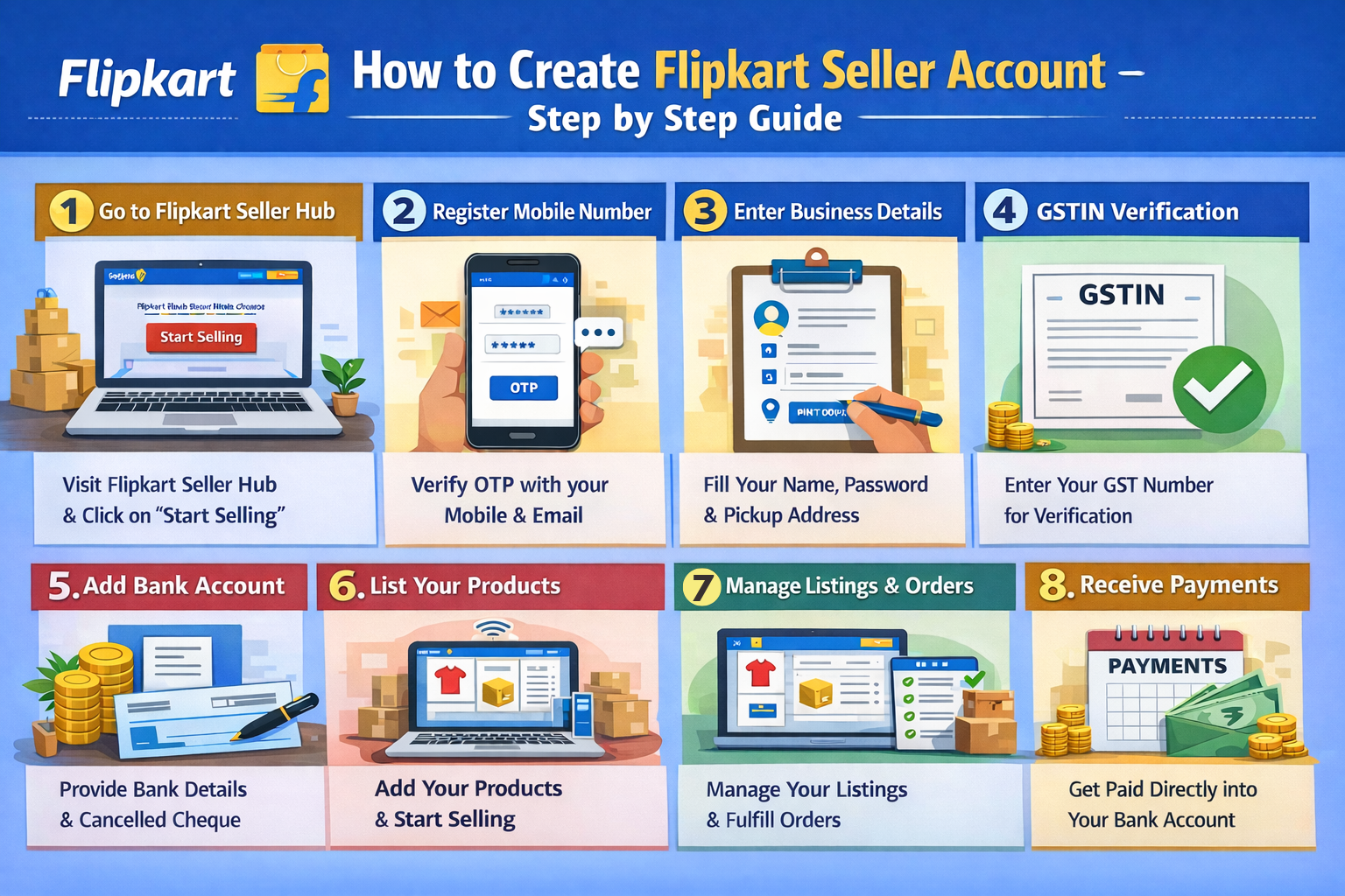 Flipkart Seller Account Registration