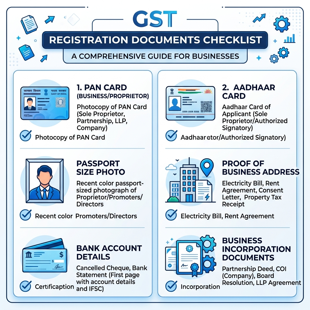 GST Registration Documents Checklist