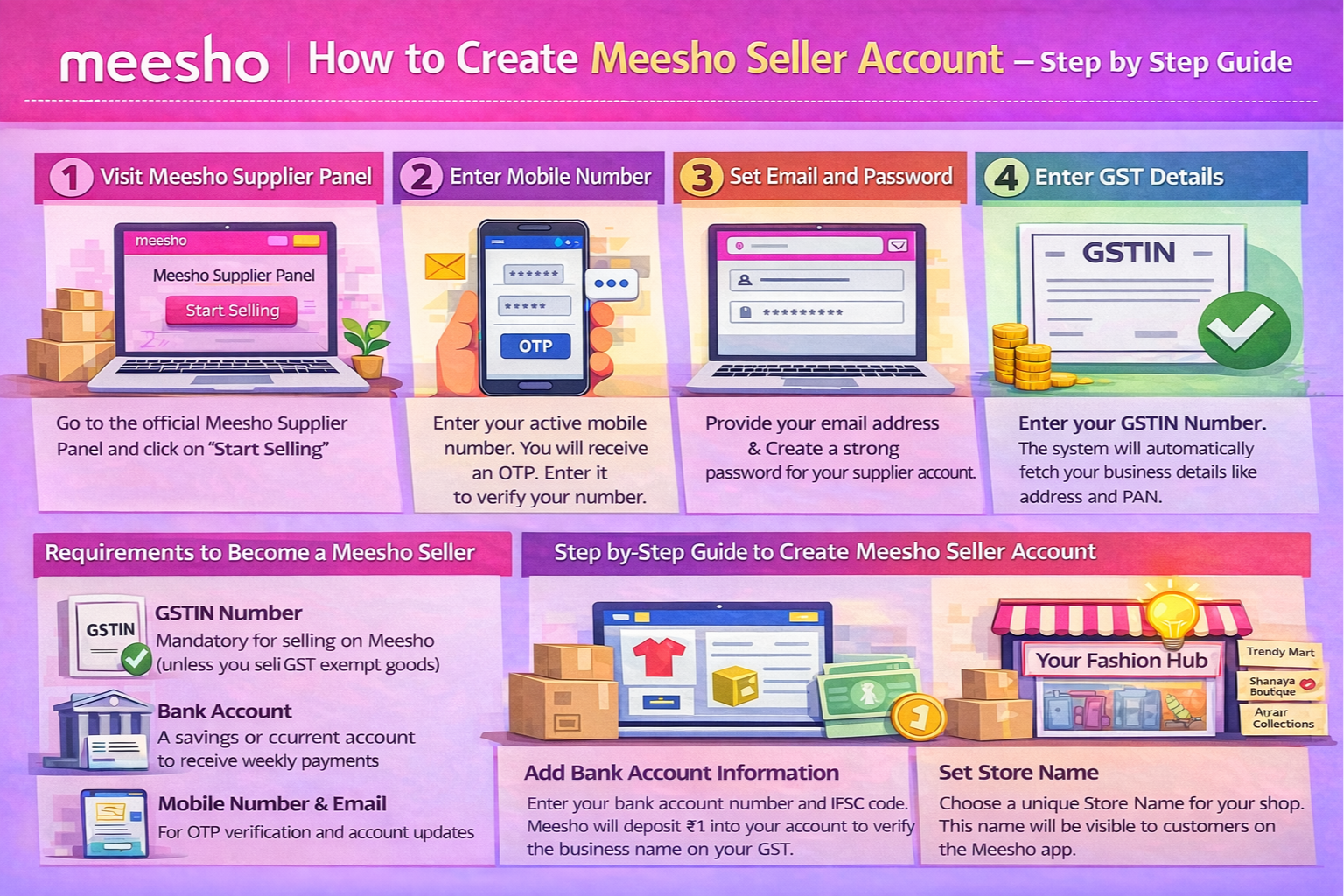 Meesho Seller Account Creation Guide